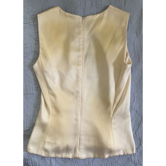 Vintage Prada Y2K Satin Shell Tank Ivory Raso Luce w/ Tags Italy Sz IT 38 - Picture 4 of 10